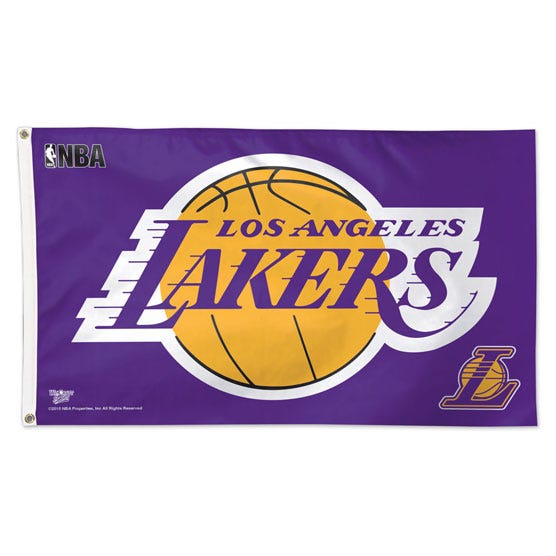 Los Angeles Lakers Flag - Deluxe 3' X 5'