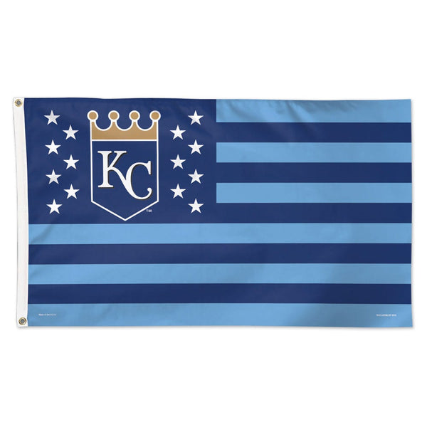 Kansas City Royals / Patriotic Flag - Deluxe 3' X 5'