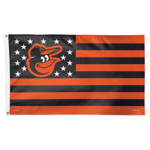 Baltimore Orioles / Patriotic Flag - Deluxe 3' X 5'