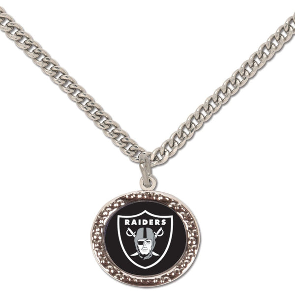 Las Vegas Raiders Necklace w/Charm Jewelry Card
