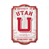 Wholesale-Utah Utes /College Vault Wood Sign 11" x 17" 1/4" thick