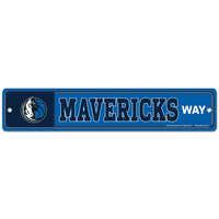 Dallas Mavericks Street / Zone Sign 3.75" X 19"