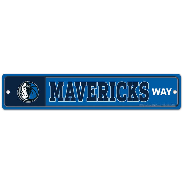 Dallas Mavericks Street / Zone Sign 3.75" X 19"