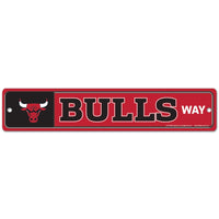 Chicago Bulls Street / Zone Sign 3.75" x 19"