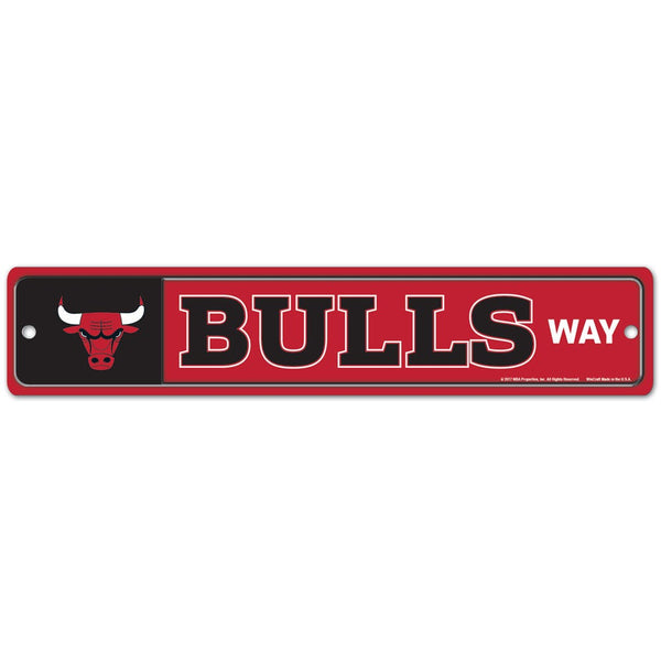 Chicago Bulls Street / Zone Sign 3.75" x 19"