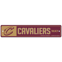 Cleveland Cavaliers Street / Zone Sign 3.75" x 19"