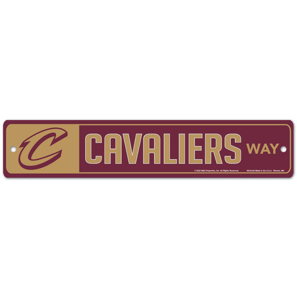 Cleveland Cavaliers Street / Zone Sign 3.75" x 19"