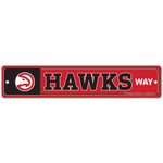 Atlanta Hawks Street / Zone Sign 3.75" X 19"
