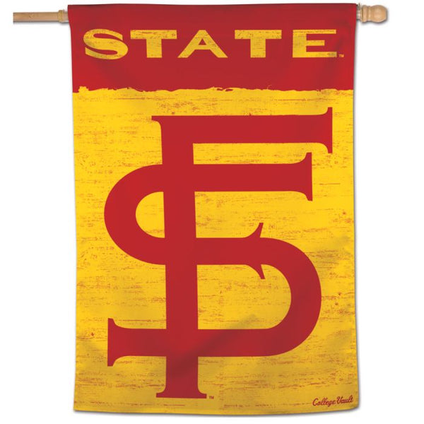 Wholesale-Florida State Seminoles /College Vault Vertical Flag 28" x 40"