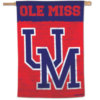 Ole Miss Rebels /College Vault Vertical Flag 28" x 40"