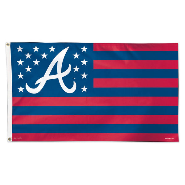 Atlanta Braves / Patriotic Flag - Deluxe 3' X 5'