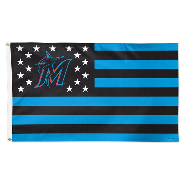 Miami Marlins Flag - Deluxe 3' X 5'