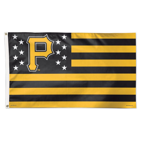 Pittsburgh Pirates / Patriotic Flag - Deluxe 3' X 5'