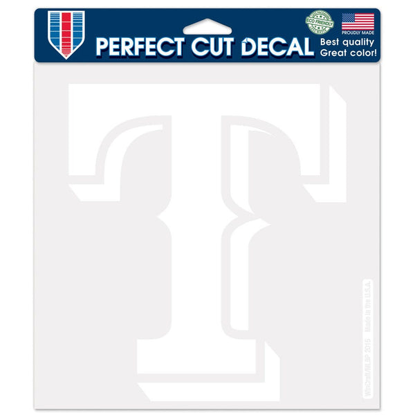 Texas Rangers Perfect Cut Decals 8" x 8"
