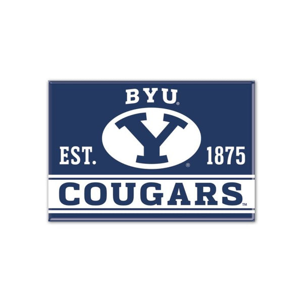 Wholesale-Brigham Young Cougars Metal Magnet 2.5" x 3.5"