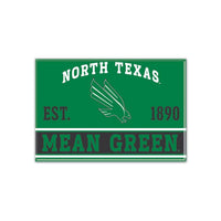 Wholesale-North Texas Mean Green Metal Magnet 2.5" x 3.5"