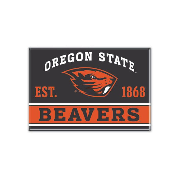 Wholesale-Oregon State Beavers Metal Magnet 2.5" x 3.5"