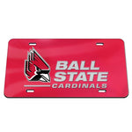 Wholesale-Ball State Cardinals Specialty Acrylic License Plate