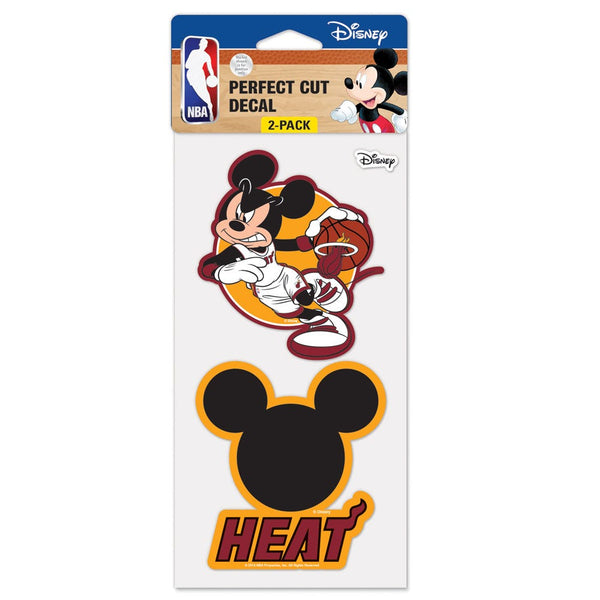 Miami Heat / Disney Perfect Cut Decal Set of Two 4"x4"