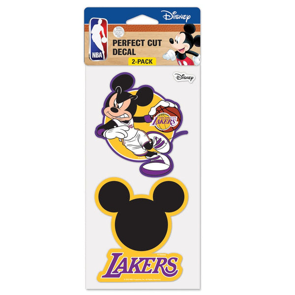 Los Angeles Lakers / Disney Perfect Cut Decal Set of Two 4"x4"