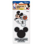 San Antonio Spurs / Disney Perfect Cut Decal Set of Two 4"x4"