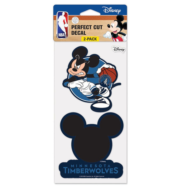 Minnesota Timberwolves / Disney Perfect Cut Decal Set of Two 4"x4"