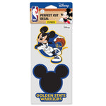 Golden State Warriors / Disney Perfect Cut Decal Set of two 4"x4"