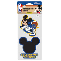 Golden State Warriors / Disney Perfect Cut Decal Set of two 4"x4"
