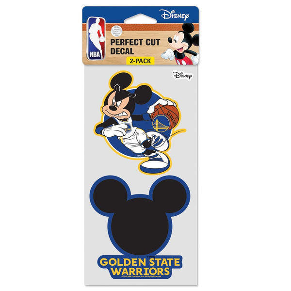 Golden State Warriors / Disney Perfect Cut Decal Set of two 4"x4"