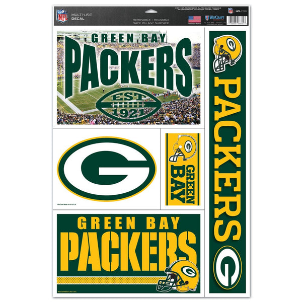 Green Bay Packers Multi Use Decal 11" x 17"