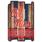 Wholesale-Ole Miss Rebels Wood Fence Sign