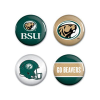 Wholesale-Bemidji State Beavers Button 4 Pack 1 1/4" Rnd