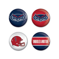 Wholesale-Florida Atlantic Owls NO WEB 1 1/4" Rnd