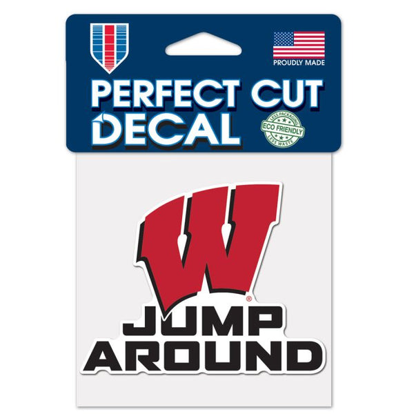 Wholesale-Wisconsin Badgers Perfect Cut Color Decal 4" x 4"