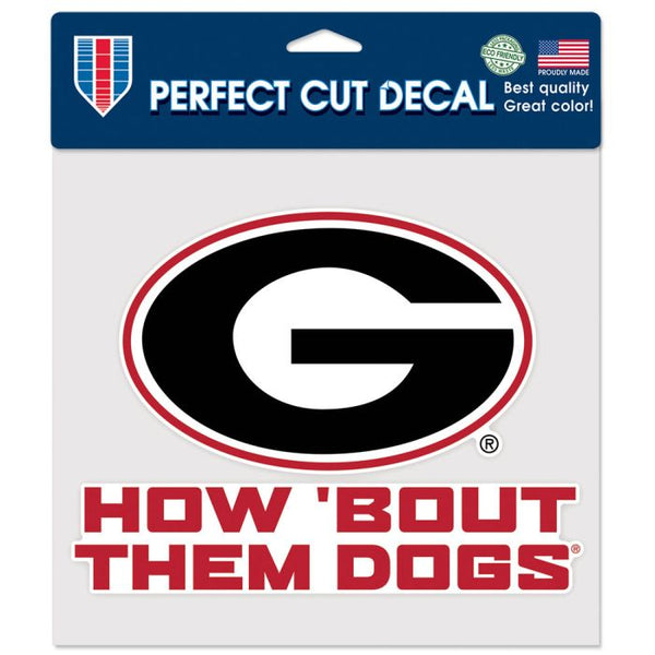 Wholesale-Georgia Bulldogs Perfect Cut Color Decal 8" x 8"