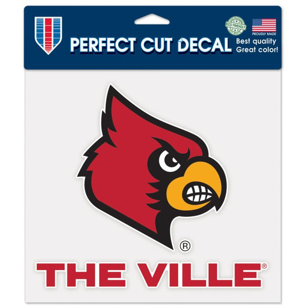 Wholesale-Louisville Cardinals SLOGAN Perfect Cut Color Decal 8" x 8"