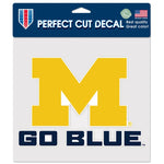 Wholesale-Michigan Wolverines SLOGAN Perfect Cut Color Decal 8" x 8"