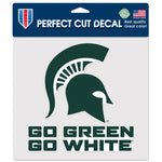 Wholesale-Michigan State Spartans SLOGAN Perfect Cut Color Decal 8" x 8"