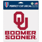 Wholesale-Oklahoma Sooners SLOGAN Perfect Cut Color Decal 8" x 8"