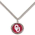 Oklahoma Sooners Necklace w/Charm Jewelry Card