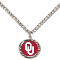 Oklahoma Sooners Necklace w/Charm Jewelry Card