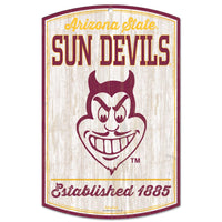 Arizona State Sun Devils /College Vault Wood Sign 11" x 17" 1/4" thick