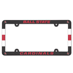 Ball State Cardinals Lic Plate Frame Full Color