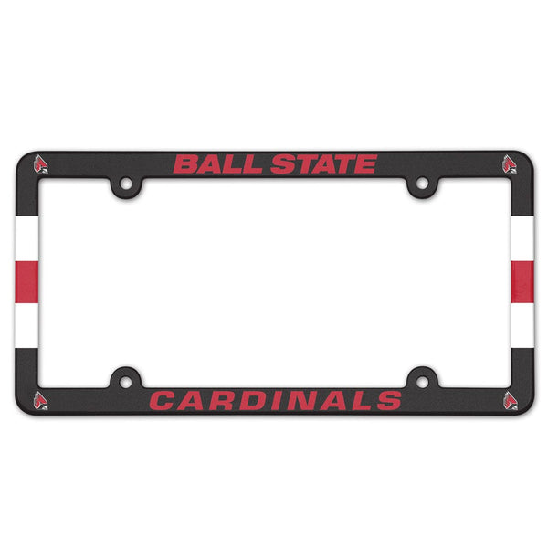 Ball State Cardinals Lic Plate Frame Full Color