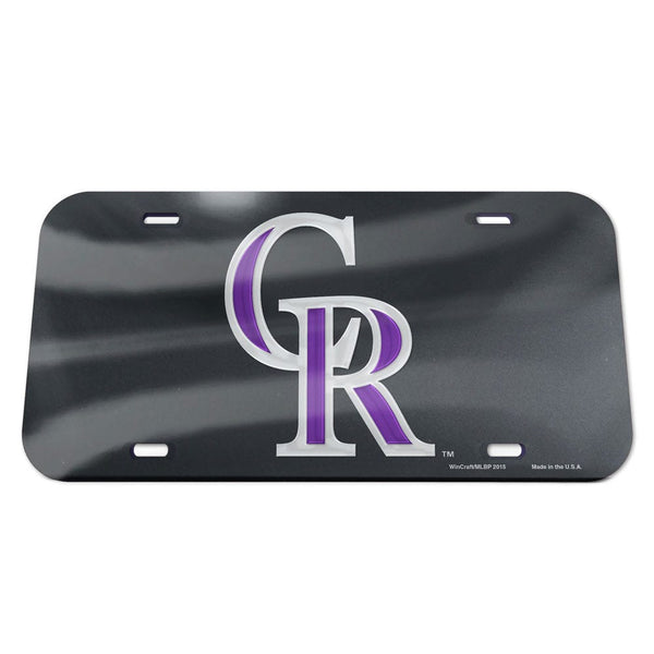 Colorado Rockies Specialty Acrylic License Plate