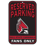 Ball State Cardinals Plastic Sign 11" x 17"