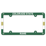 Colorado State Rams Lic Plate Frame Full Color