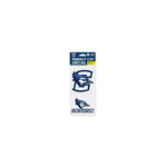 Wholesale-Creighton Bluejays Perfect Cut Decal Set of two 4"x4"