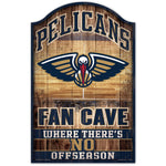 New Orleans Pelicans Wood Sign 11" x 17" 1/4" thick