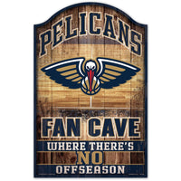 New Orleans Pelicans Wood Sign 11" x 17" 1/4" thick